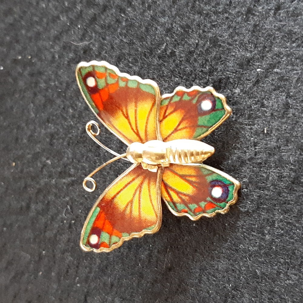 Vintage Ronte of Beverly Hills Butterfly Brooch